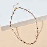 Vintage Style Seed Beads Choker Necklace for Women Summer Jewelry
