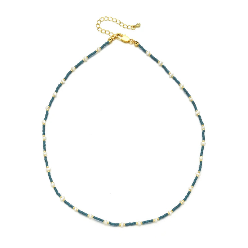 Freshwater Pearls Necklace Adjustable Choker Bohemian Jewelry