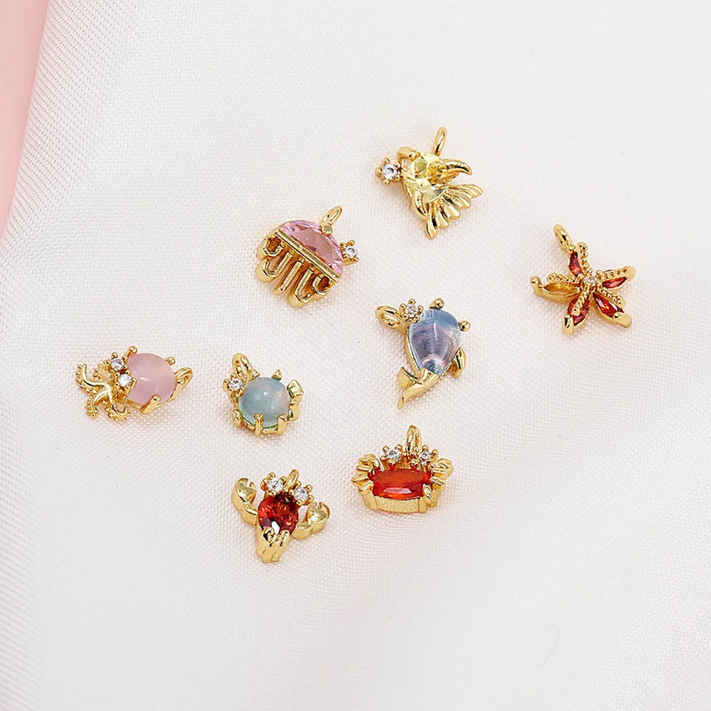 Ocean Animal Pendants Charms for Bracelets & Necklace Making