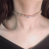 5A CZ Chokers Necklace for Women Wedding Gift
