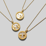 12 Constellation Pendant Necklace for Women Girls Romantic Jewelry
