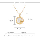 12 Constellation Pendant Necklace for Women Girls Romantic Jewelry