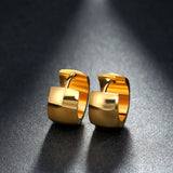 Punk Rock Silver Hoop Earrings for Women