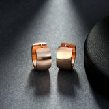 Punk Rock Silver Hoop Earrings for Women