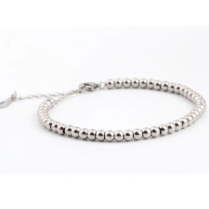 Women Stainless Steel Beaded Bracelet