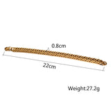 Gold Stainless Steel Hand Chain Bracelet for Men