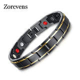 Men Health Magnetic Steel Charm Bracelet Jewelry
