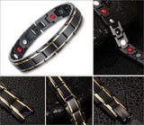 Men Health Magnetic Steel Charm Bracelet Jewelry