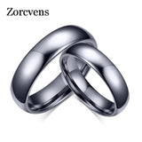 Silver Tungsten Carbide Wedding Band Engagement Ring for Couple