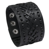 Woven Leather Bracelet Men Bangle Jewelry Gift