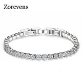 Zircon Stainless Steel Bracelet Crystal Silver Bangle