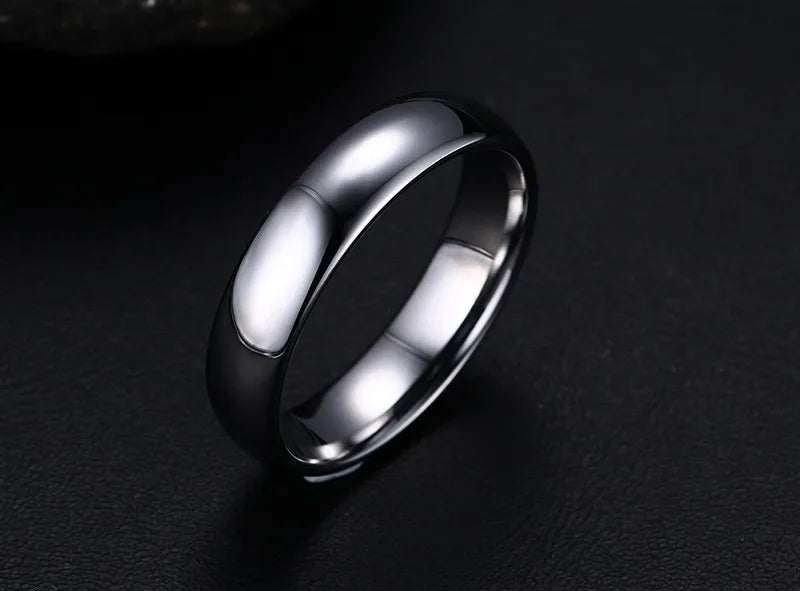 6MM Tungsten Carbide Wedding Ring Silver