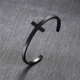 Punk Vintage Stainless Steel Cross Bracelets Bangle