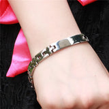 Stainless Steel Magnetic Health Bracelet Charm Bangle