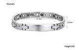 Stainless Steel Magnetic Health Bracelet Charm Bangle