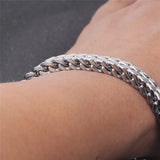 Men's Stainless Steel Double Chain Bracelet