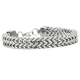 Men's Stainless Steel Double Chain Bracelet