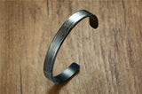 Mens Punk Stainless Steel Cuff Bangle Bracelet 9mm