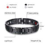 Health Magnetic Bracelet Men Jewelry Stainless Steel Chain