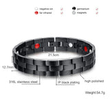 Health Magnetic Bracelet Men Jewelry Stainless Steel Chain