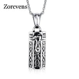 Memorial Cremation Urn Ashes Holder Pendant Necklace Stainless Steel