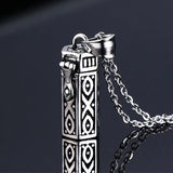 Memorial Cremation Urn Ashes Holder Pendant Necklace Stainless Steel