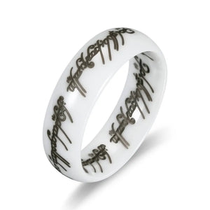 Arrival Ceramic Rings For Women With Letter Wedding Ring