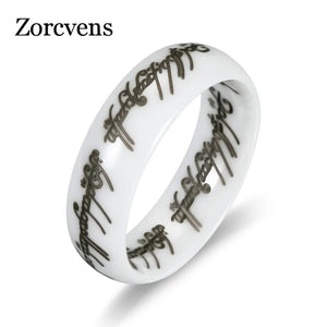 Arrival Ceramic Rings For Women With Letter Wedding Ring