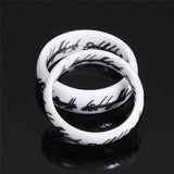 Arrival Ceramic Rings For Women With Letter Wedding Ring