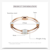 Arrival Crystal Bead Bracelet Rose Snake Chain Wedding Jewelry