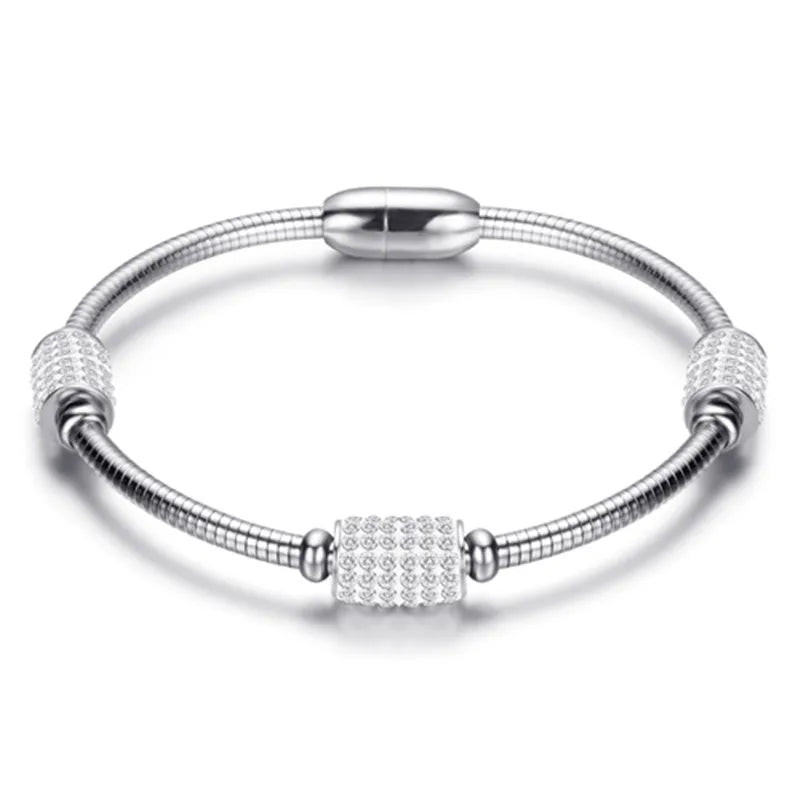 Arrival Crystal Bead Bracelet Rose Snake Chain Wedding Jewelry