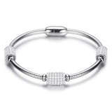Arrival Crystal Bead Bracelet Rose Snake Chain Wedding Jewelry