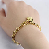 Silver Heart Bracelet for Women Lover Jewelry
