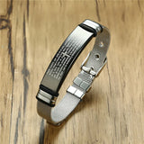 Men's Stainless Steel Lord's Prayer Bracelet