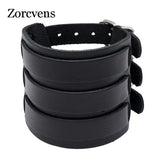 Braided Gothic Punk Vintage Leather Bracelets Metal Bangle Party Jewelry
