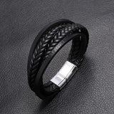 Multilayer Leather Bracelet Men's Hand Charm Jewelry