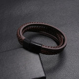 Multilayer Leather Bracelet Men's Hand Charm Jewelry