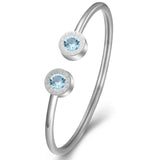 Crystal Cuff Bangle Roman Birthday Gift Bracelet