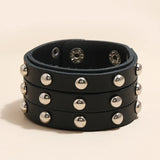 Brown Leather Cuff Bracelet for Men