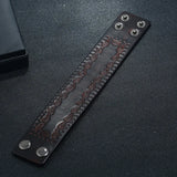 Punk Rivet Wide Leather Bracelets Rock Jewelry