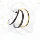 Leather Cuff Bracelets Stainless Steel Bangle Unisex Pulseras Jewelry