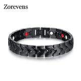 Men Stainless Steel Magnetic Health Chain Charm Bracelet