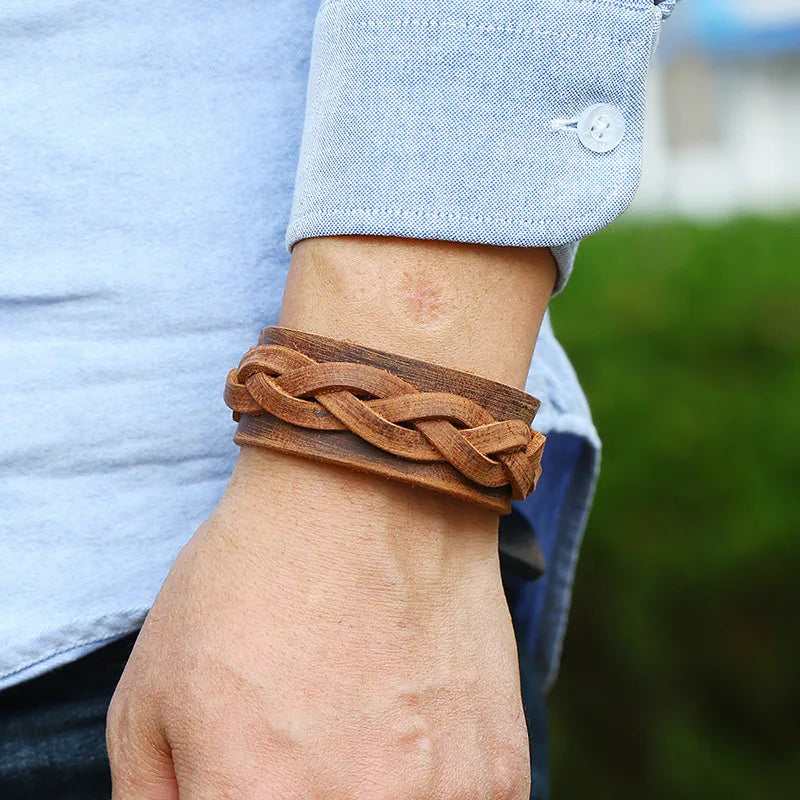 Vintage Multilayer Leather Men's Bracelet