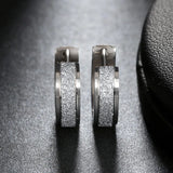 Punk Rock Stainless Steel Small Hoop Earrings Wedding Party Jewelry