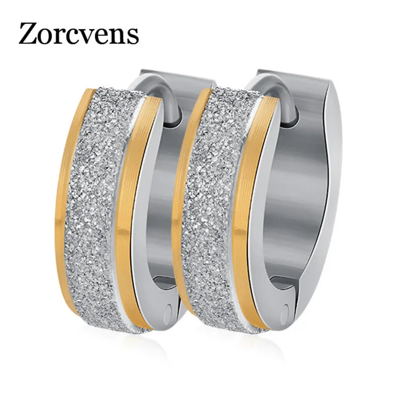 Punk Rock Stainless Steel Small Hoop Earrings Wedding Party Jewelry