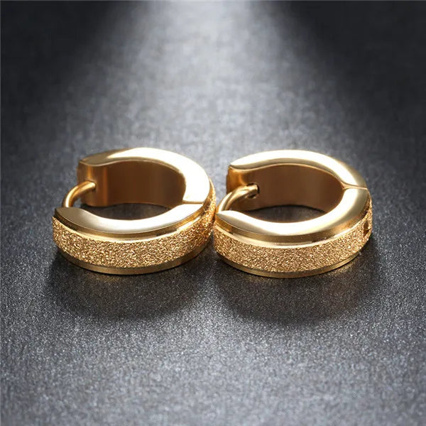 Punk Rock Stainless Steel Small Hoop Earrings Wedding Party Jewelry