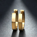 Stainless Steel Women Earrings 4mm Round Circle Brincos Hoop Jewelry