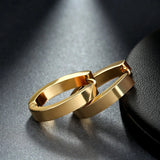 Stainless Steel Women Earrings 4mm Round Circle Brincos Hoop Jewelry