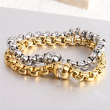 Vintage Zircon Bracelet Stainless Steel for Women