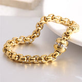 Vintage Zircon Bracelet Stainless Steel for Women